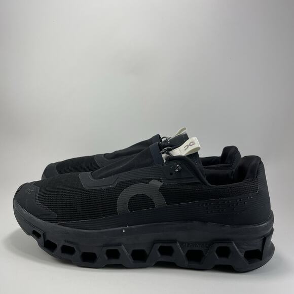 On Cloud Cloudmonster Sensa Slip On Athletic Shoes Men Size 11 Triple Black main image 8